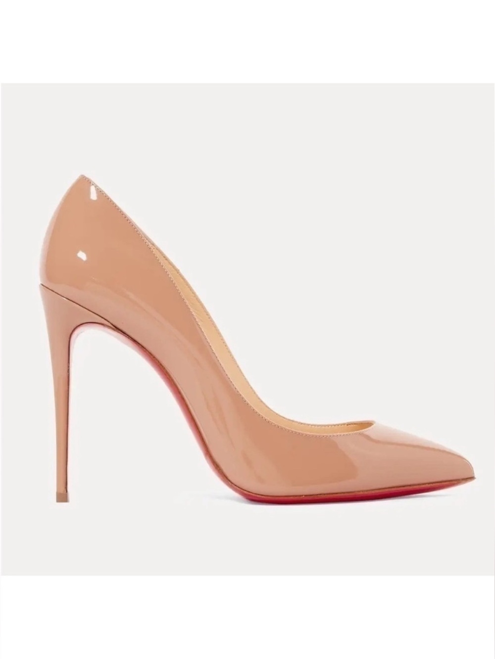 New Size 39.5 Christian Louboutin Pigalle Follies 100 Pumps Nude